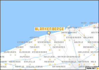 map of Blankenberge