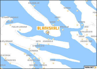 map of Blankskáli