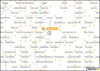 map of Blansko