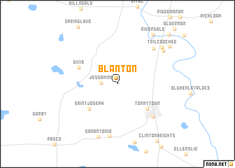 map of Blanton