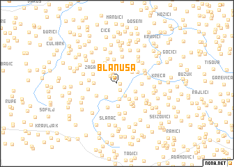 map of Blanuša