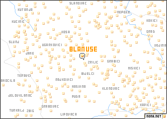 map of Blanuše