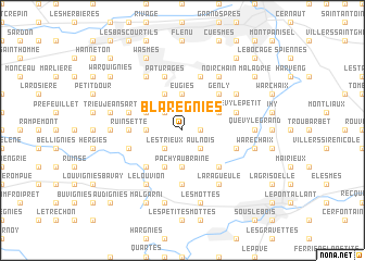 map of Blaregnies