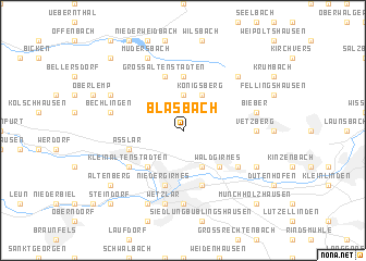 map of Blasbach