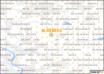 map of Blasberg
