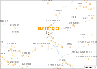map of Blatančići