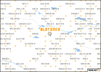 map of Blatenka