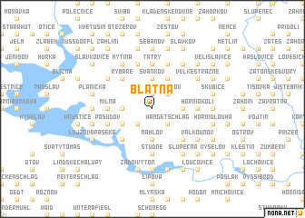 map of Blatná