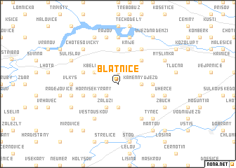 map of Blatnice