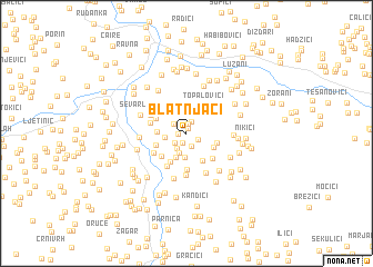 map of Blatnjači