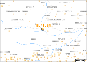 map of Blatuša