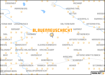 map of Blauenneuschacht