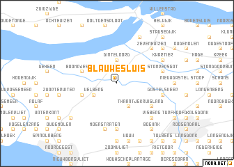 map of Blauwe Sluis