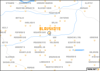 map of Blavskoye