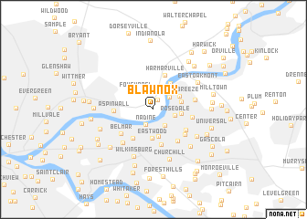 map of Blawnox