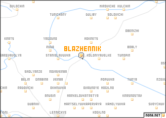 map of Blazhennik