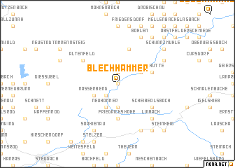 map of Blechhammer
