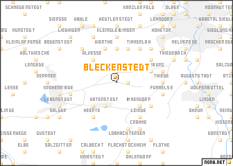 map of Bleckenstedt