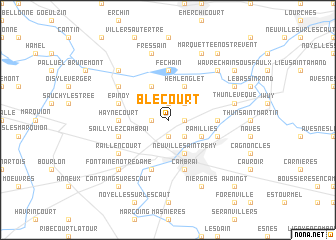 map of Blécourt