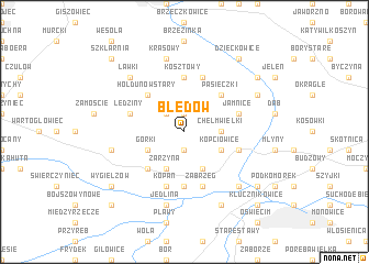 map of Błędów