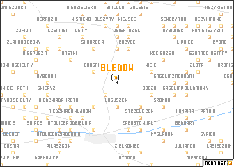 map of Błędów