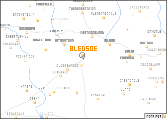 map of Bledsoe