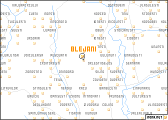 map of Blejani