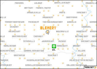 map of Blémery