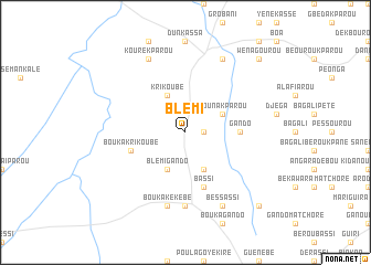 map of Blémi