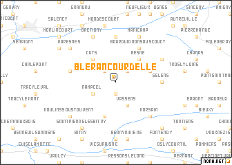 map of Blérancourdelle