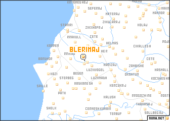 map of Blerimaj