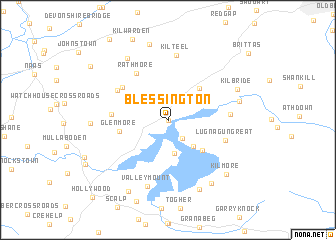 Blessington (Ireland) map - nona.net