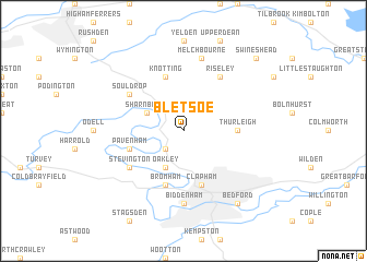 map of Bletsoe