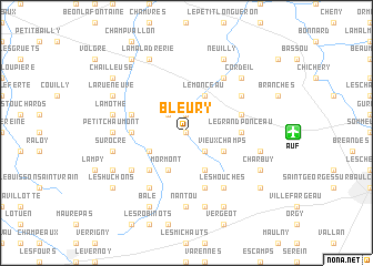 map of Bleury
