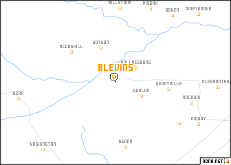 map of Blevins