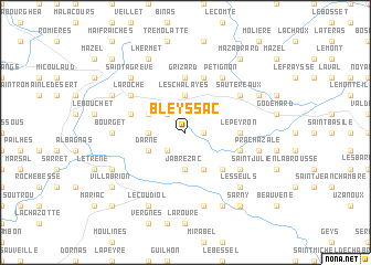 map of Bleyssac