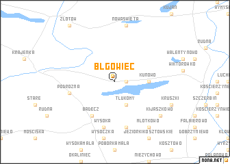 map of Błgowiec