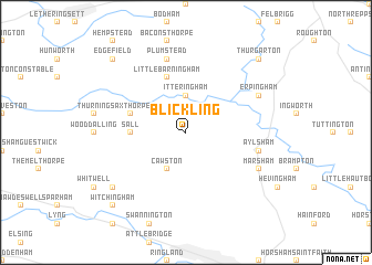 map of Blickling