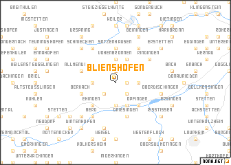 map of Blienshofen
