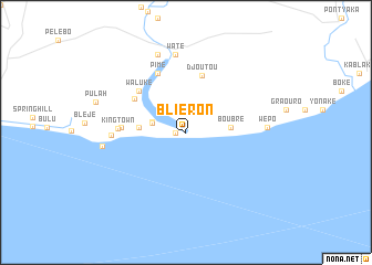map of Bliéron