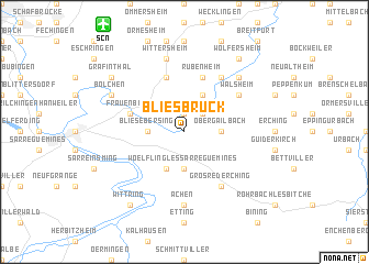 map of Bliesbruck