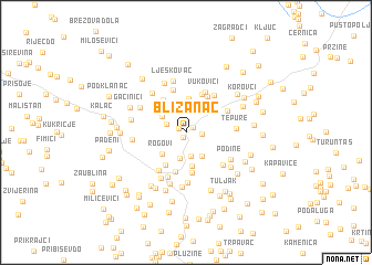 map of Blizanac