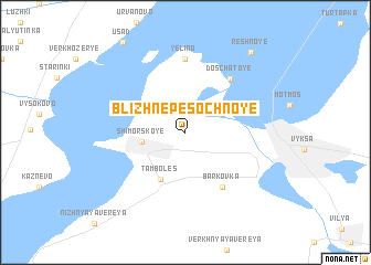 map of Blizhne-Pesochnoye