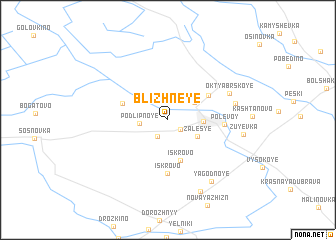map of Blizhneye
