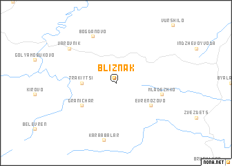 map of Bliznak