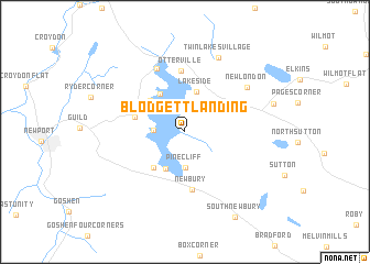 map of Blodgett Landing