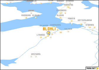 map of Blomli