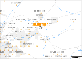 map of Blomtuin