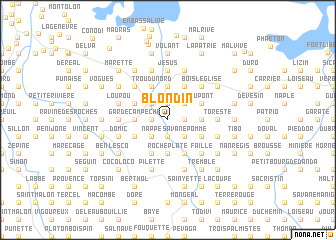 map of Blondin