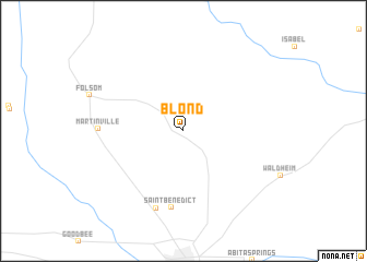 map of Blond